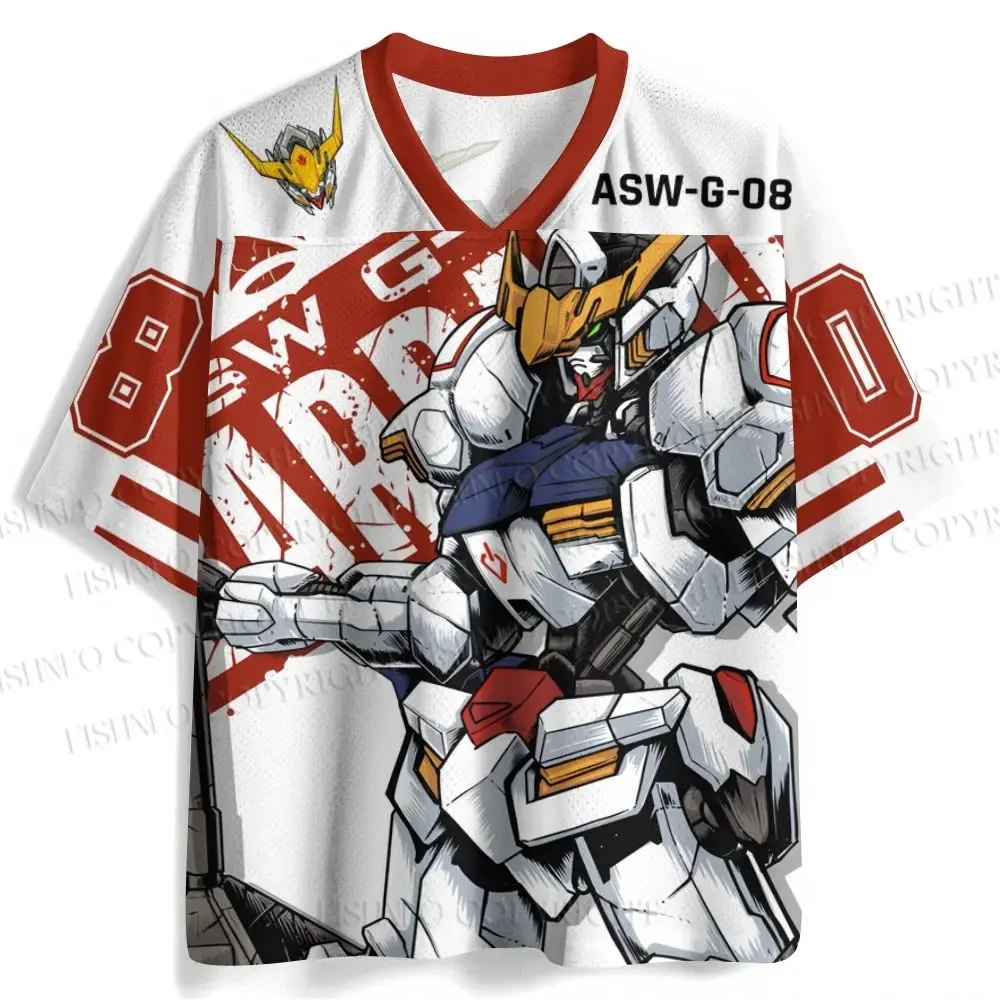Camiseta de Manga Corta para Hombre, Nueva, Gundam Barbatos, Mobile Suit Gundam, Iron-Blooded Orphans, Anime, Mecha, Estilo Casual Urbano