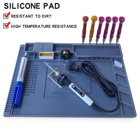 Silicone Desk Pad 45x30cm for Soldering lefavor