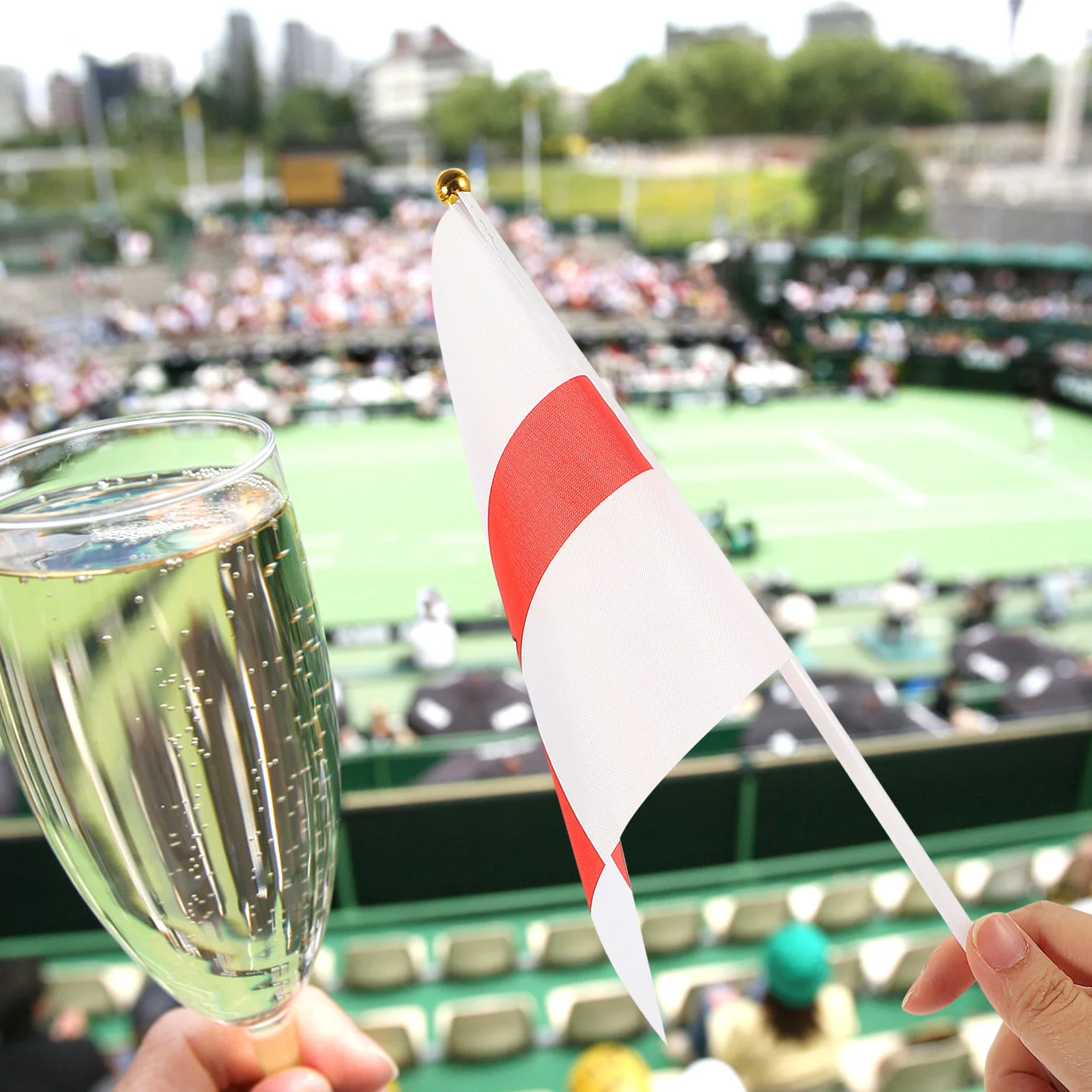 

50pcs Northern Ireland Flags Handheld Small Red Flag Polyester Sports Event Party Decoration Garden Home Decor Patriotic Flag