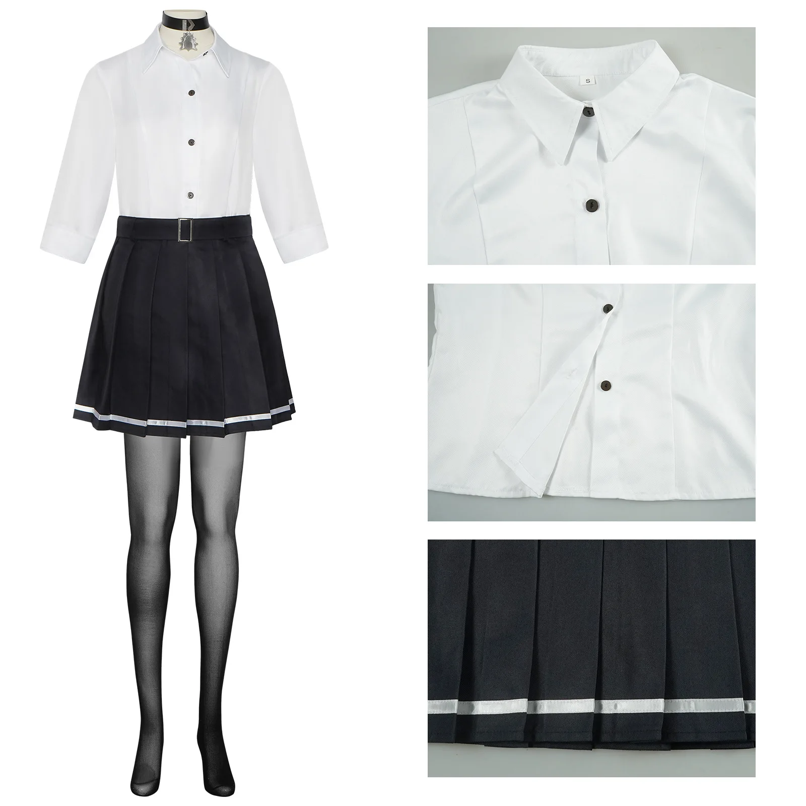 

Униформа акулы для девочек JK, карнавальный костюм Zenless Zone Zero Ellen Joe, идеально подходящий для Хэллоуина, Рождества, косплея, мероприятий