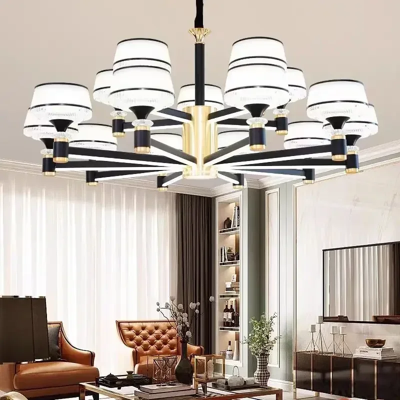 New Style Living Room Chandelier Modern Simple Light Luxury Atmosphere Home Bedroom Restaurant Nordic Set Lamp
