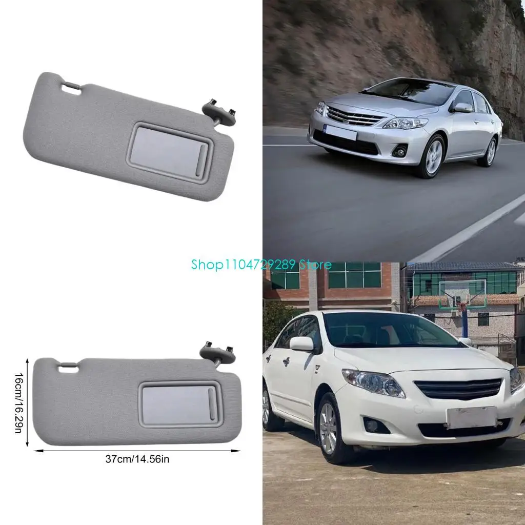 D8KE Double Purpose Vehicle Heat Blocking Sunvisor With Built In Mirror And LED Light