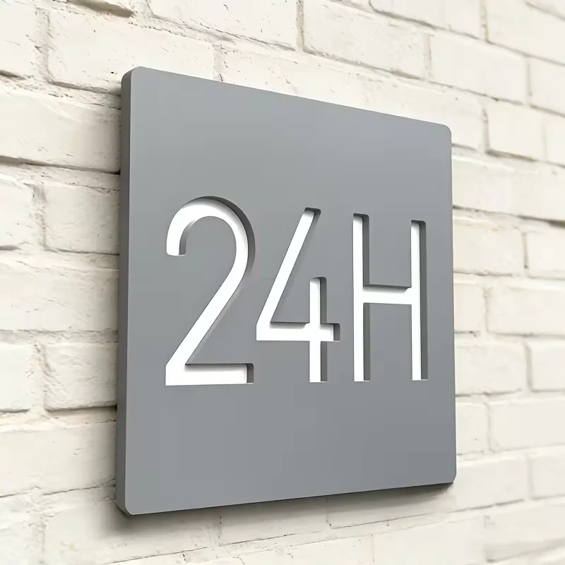 House number plate, entrance door number plate, custom acrylic door number plate, outdoor house sign, front door number plate