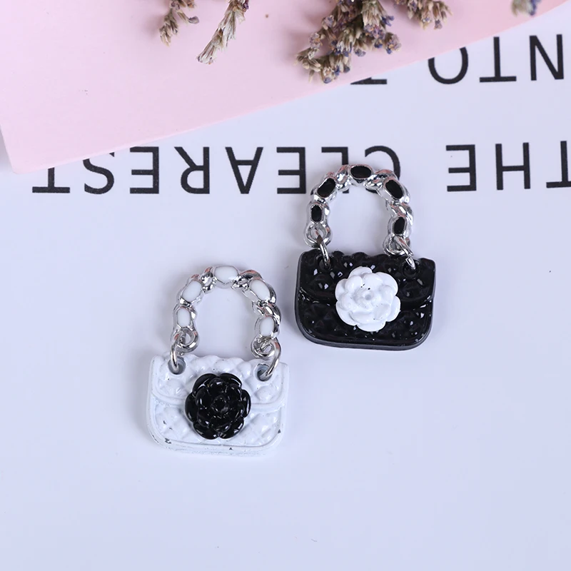 1pc New Fashion Bag Enamel Charms 3D Bow Knot Cute Mini Little Carrying Bags Pendants For Making Handmade DIY Jewelry Findings