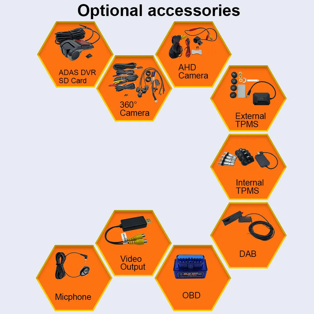 

Эта ссылка содержит эту аксессуара: 360-камера OBD Микрофон AHD-камера Внутренний TPMS DVR Видеовыход Внешний TPMS DAB