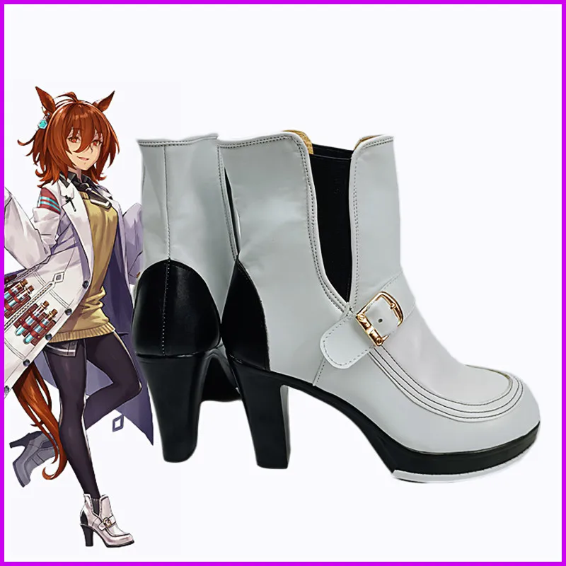 Jogo bonito derby agnes tachyon cosplay sapatos botas superluminal princesa para festa de halloween adulto feminino masculino