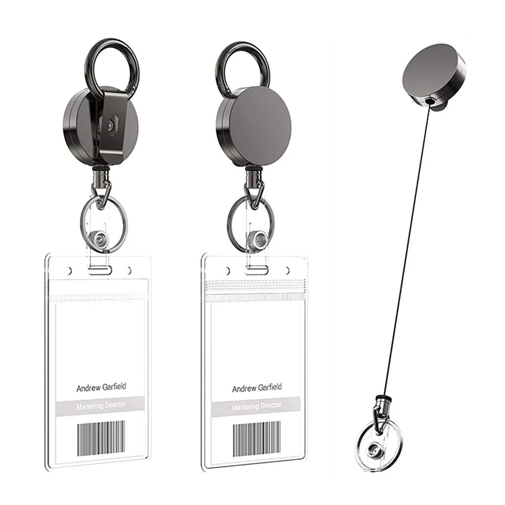 Telescopic Burglar Chain Key Holder Keychain Key Ring Return Retractable Key Chain