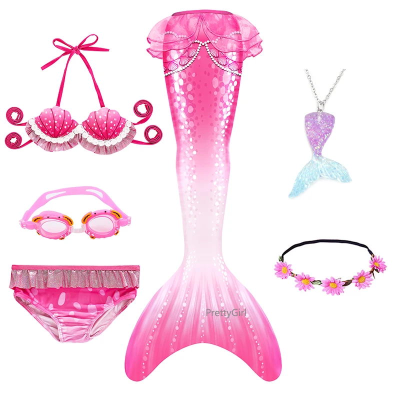 Mermaid Tail with Goggles Garland Necklace