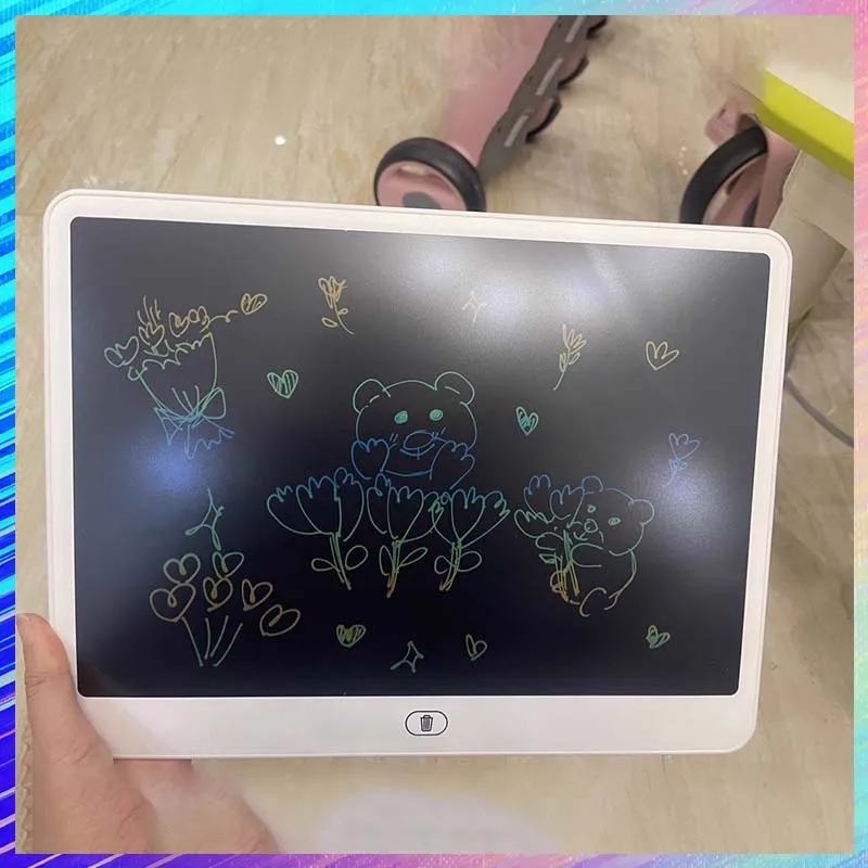

16/20 дюймов детский цифровой планшет для рисования, ЖК-дисплей с цветным экраном, электронный блокнот для рукописного ввода, блокнот для рисования, студенческие принадлежности, подарок для детей