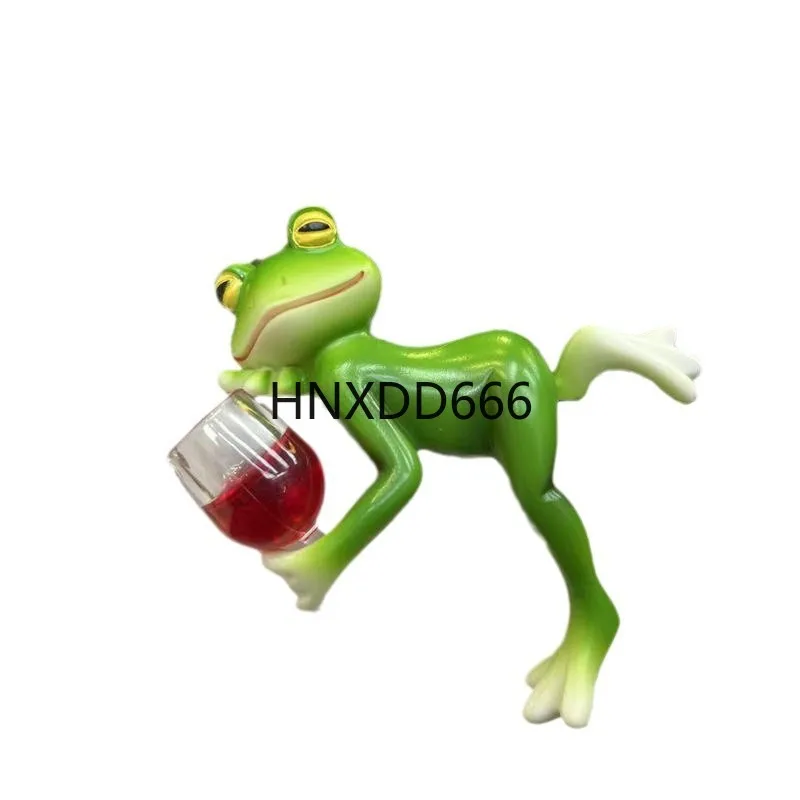 

Simulation frog pot pendant, an outdoor garden flower pot edge hanging decorative animal ornament
