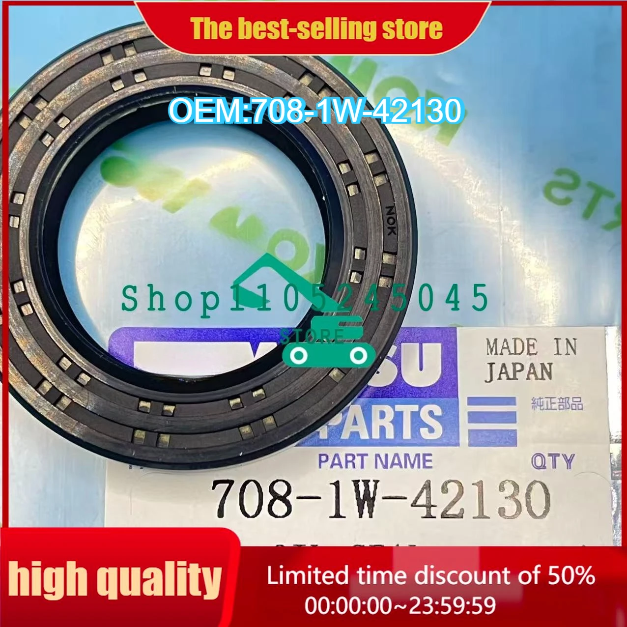 

SEAL OIL 708-1W-42130 7081W42130 FOR EXCAVATORGEAR PC118MR PC600 PC650 PC700 PC800 PC80MR PUMP, INNER PARTS, FAN PUMP