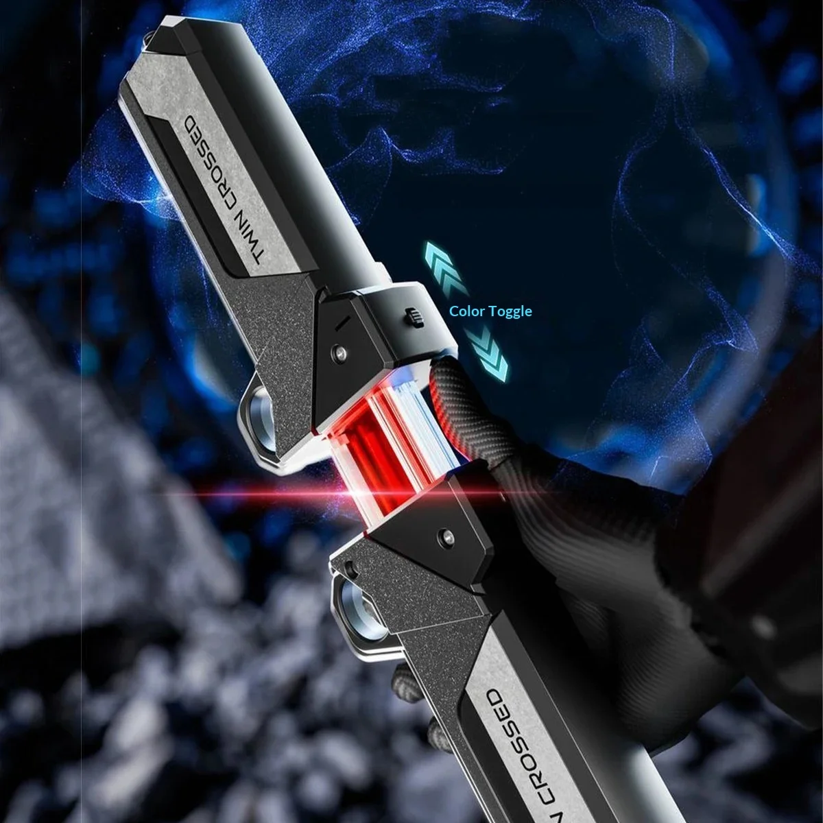 🌟 Dual-Blade Light-Up Lightsaber | Extendable Flashing Sword – Interactive Toy for Boys, Girls & Cosplay