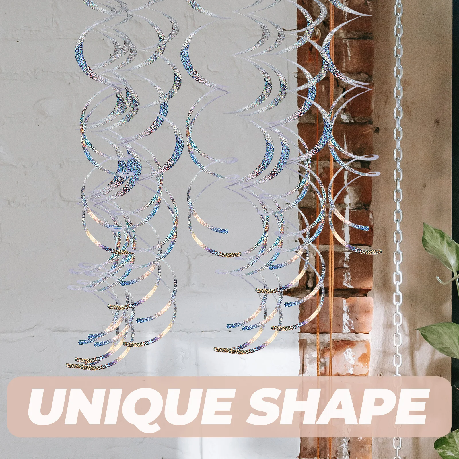 

30pcs Spiral Hanging Decorations Party Ceiling Pendants Pvc Party Supplies Festival Decoration Graduation