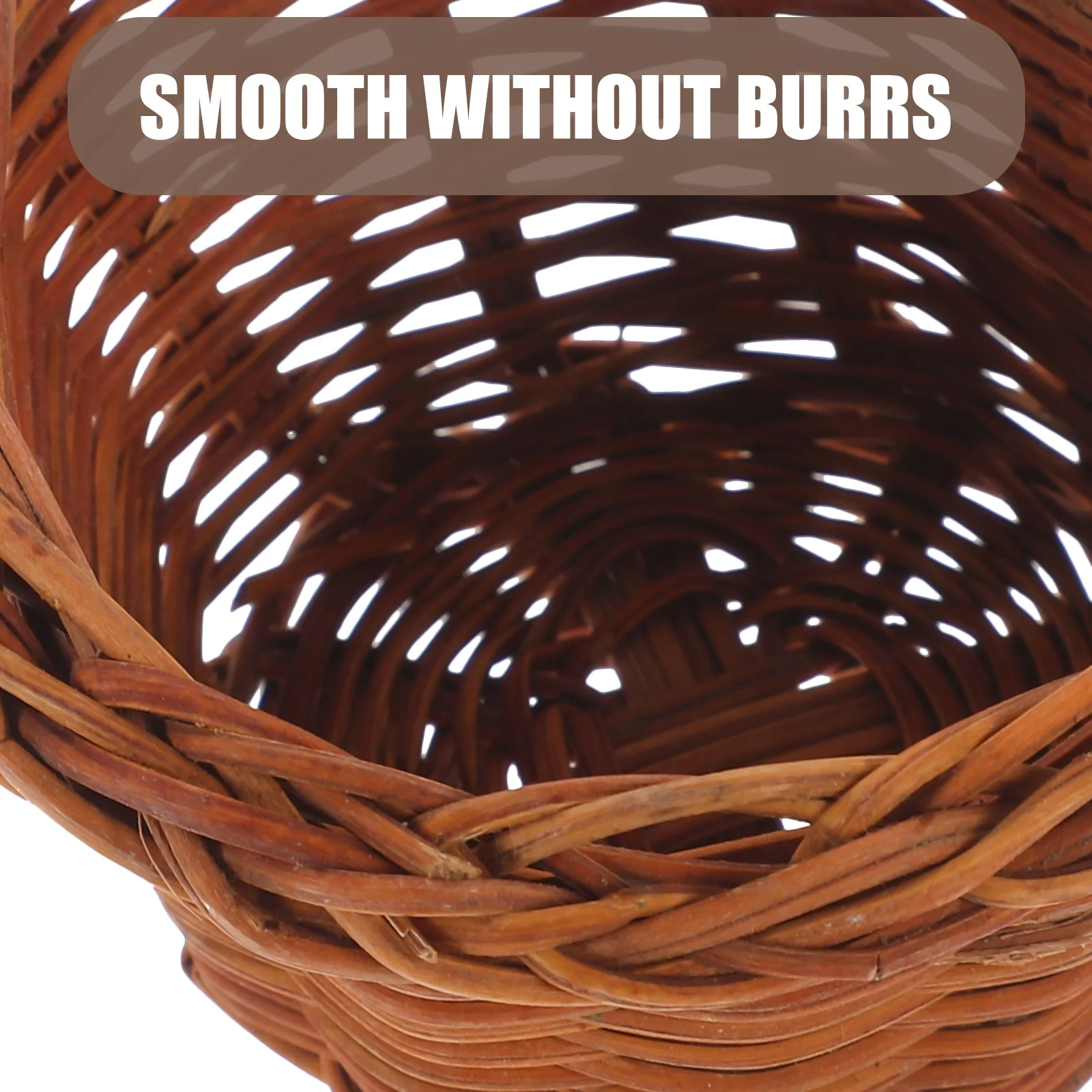 

2Pcs Miniature Woven Flower Basket Tiny Basket for Table Centerpiece Decor Mini Decor Mini Baskets Micro-Scene Baskets