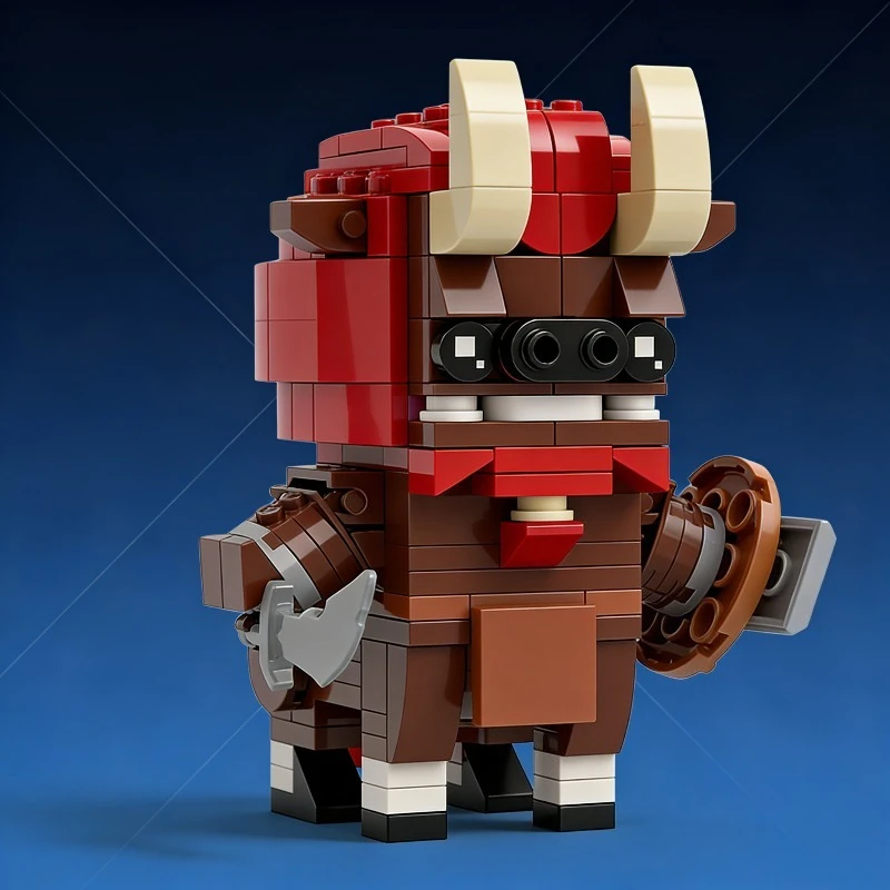 207 pièces Crimson Knight Blockhead-modèle de figurine de guerrier pour adolescents et adultes, cadeau de collection MOC