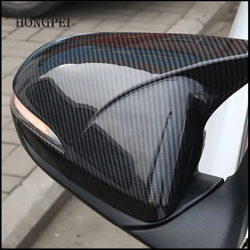 

For Hyundai i30 2017 2018 2019 With Horn Rearview Mirror Cover Sticker Trim Car Styling Auto Accessories