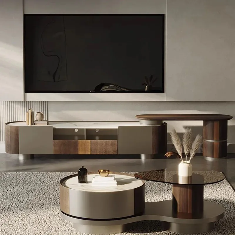 

Современные скандинавские подставки для телевизора, шкафы для гостиной, консольный центр, минималистичный универсальный стол для телевизора, мебель для хранения Muebles Lounge Suite