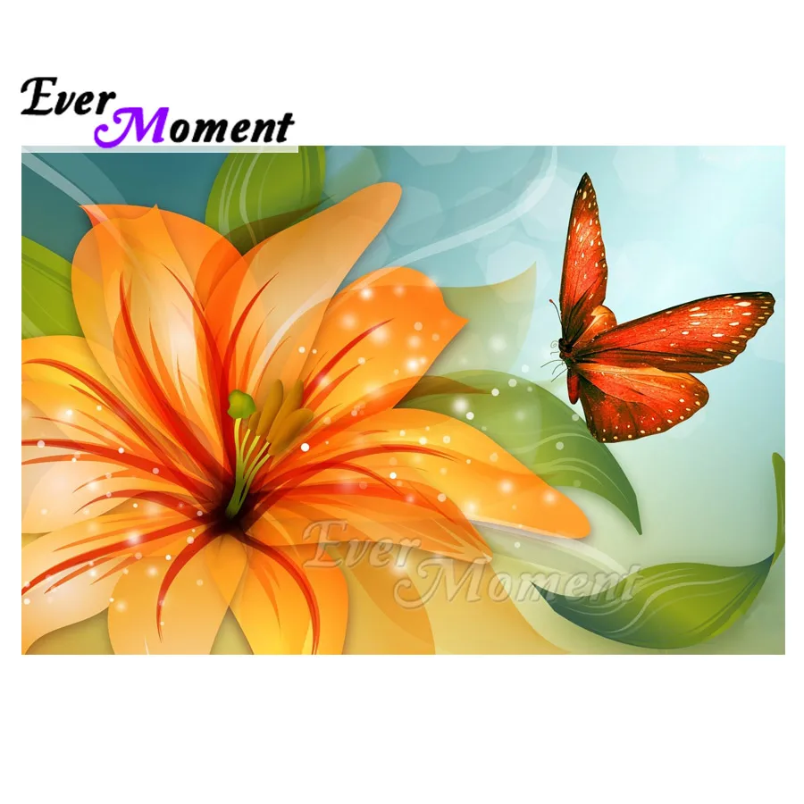 

Алмазная картина Ever Moment, сделай сам, картина со стразами, цветочной мозаикой, полная квадратная дрель, алмазная вышивка, вышивка крестиком ASF1517