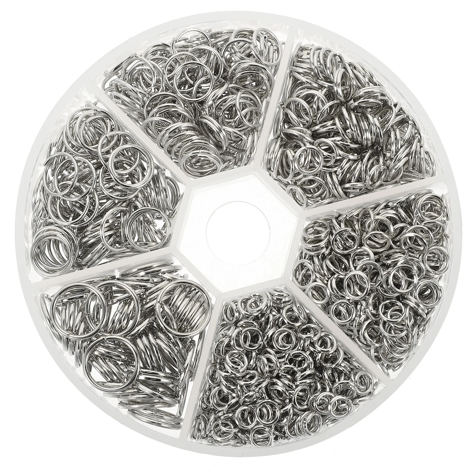 

1 Box Open Jump Rings Metal Silver Durable Split Rings for Jewelry Making DIY Bracelet Necklace Split Ring Necklace Clasp
