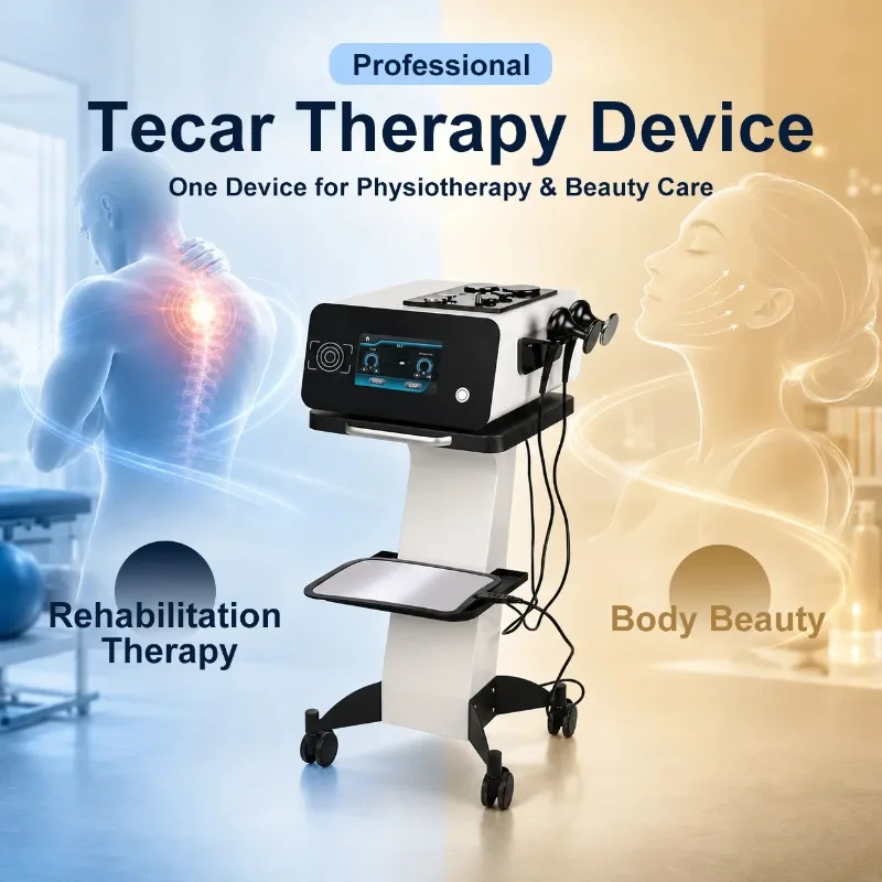 448KHz Tecar Therapy Machine Capacitive & Resistive Diathermy Physiotherapy Equipment Pain Relief Rehabilitation Device