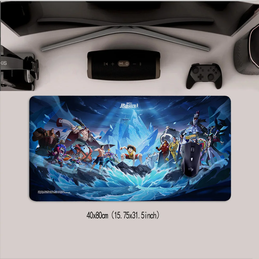 Extra Large Rubber Mouse Pad, One Piece Design, Rectangular Non-Slip Desk Mat, Washable Gaming Keyboard and Mouse Accessory, Ide