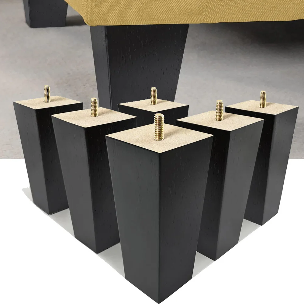 

Ножки для мебели Черные ножки для дивана Сменные ножки для дивана оттоманки для секции, комода, кресла, тумбочки