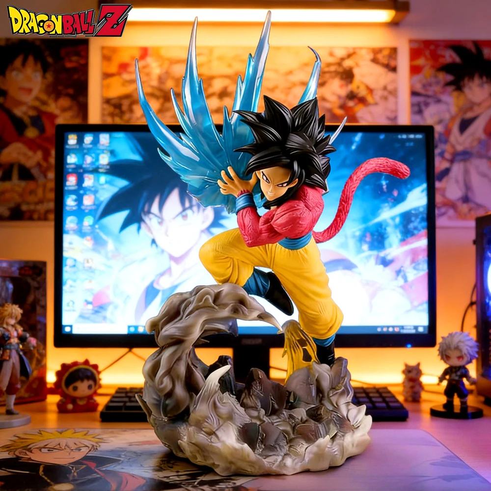 

16.14in/41cm Anime Dragon Ball Figure Super Saiyan 4 Goku Action Figures PVC Statue Model Collection Toys Gifts