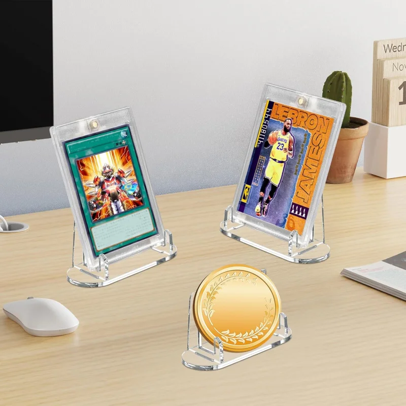 Acryl-Sammelkartenständer, abgestufte Kartenständer, Baseball für Sportkarten, Halter für Händler, Einzelhandel (keine Karten)