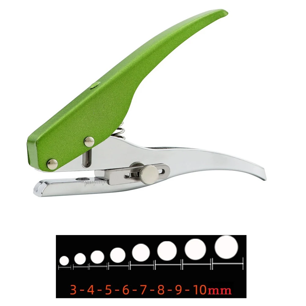 1 Pc Hand-held Hole Punch Circle Single 3-10mm Hole Punching For Paper ID Cards Photos Punching Craft DIY Hand Tools Supplies