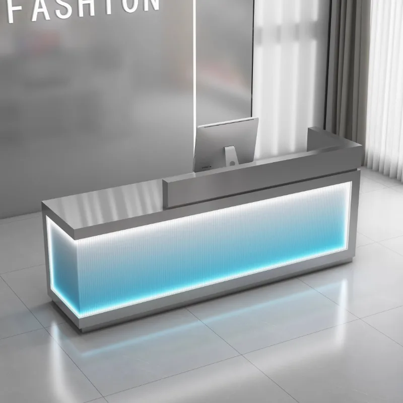 

Welcome Business Reception Desks Stands Checkout Counter Service Reception Desks Quality Commericial Schreibtisch Furniture