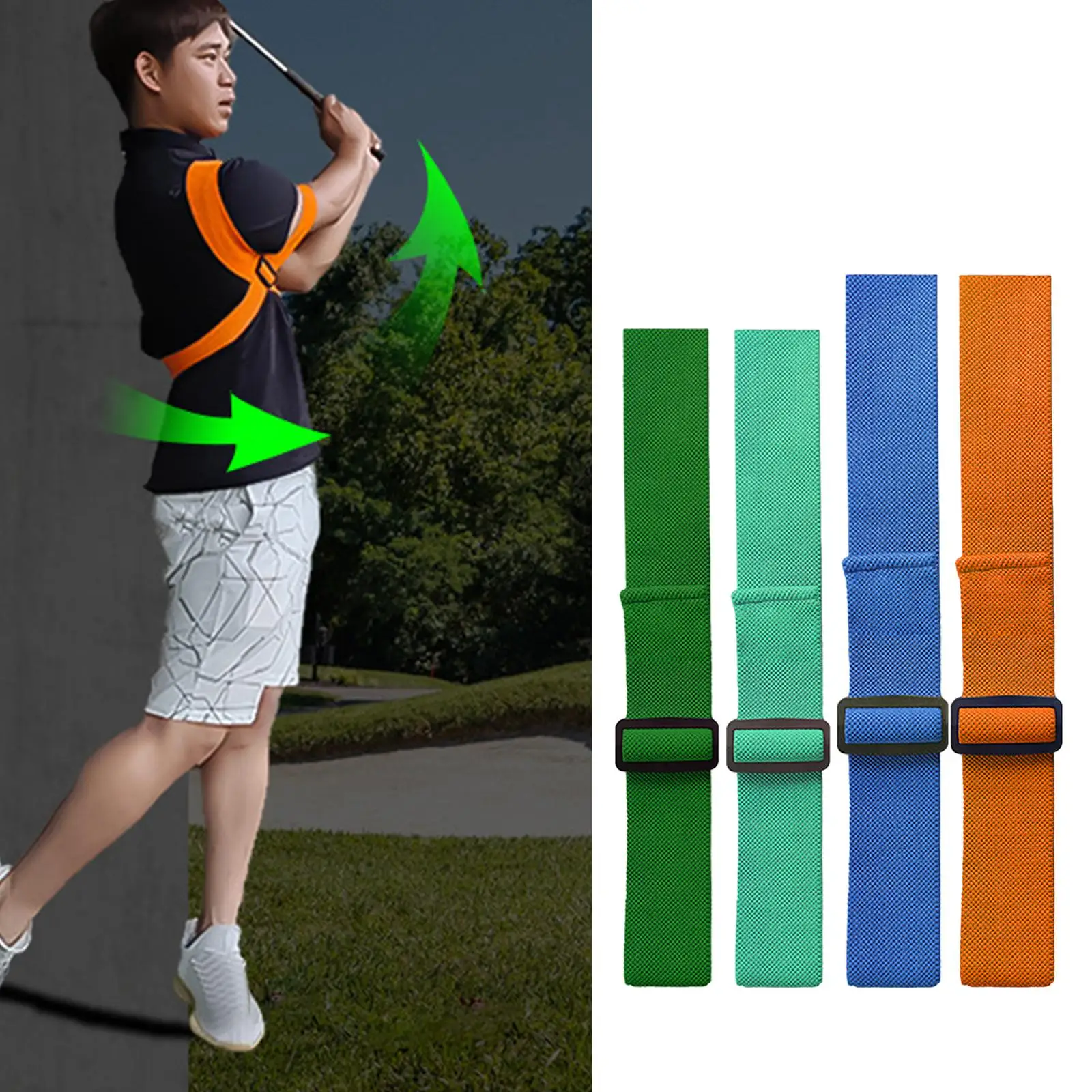 

Golf Swing ленты тренировочные пояс для коррекции осанки движения, для гольфа, для танцев, для занятий спортом на открытом воздухе