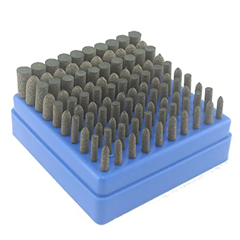Polishing Drill Bit Kit 100 Pieces for Metal Jewelry Finishing Compatible with Various Rotary Drills and Pneumatic Power Tools