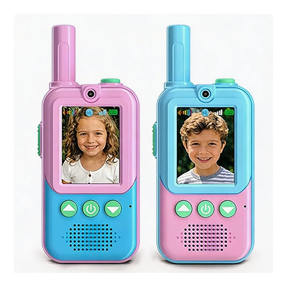 2-pack-rechargeable-kids-video-walkie-talkies-eco-abs-portable-toy-for-boys-girls-ages-3-12-indoor-outdoor-camping