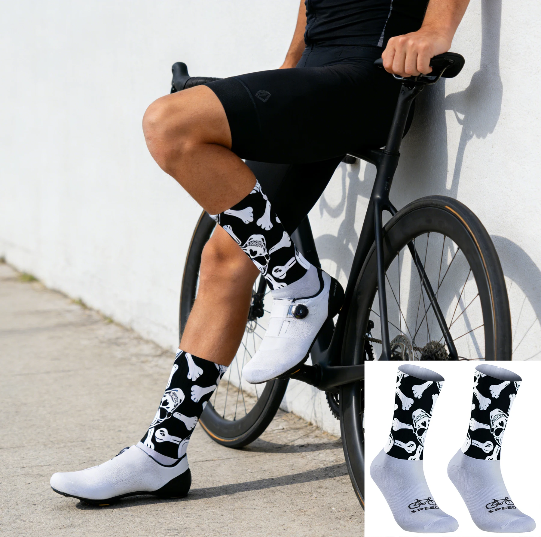 

Non-slip Shock Absorption Cycling Socks, Essential for Cycling Enthusiasts, Breathable and Sweat-absorbing, Not Tight on Feet