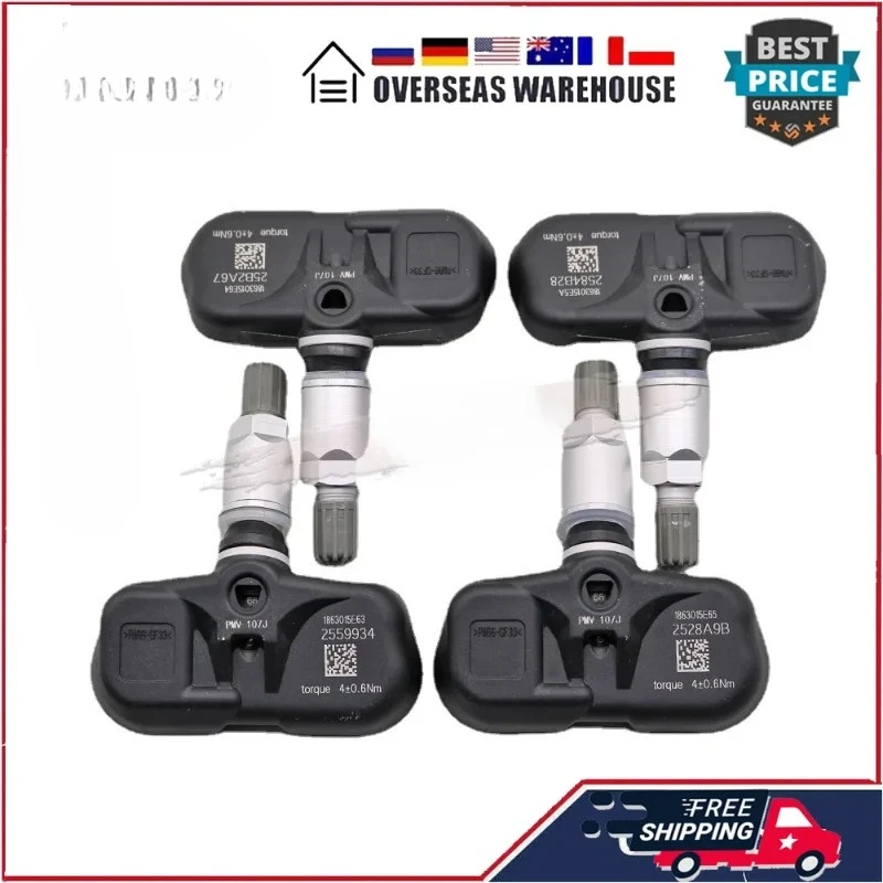 

4x For Toyota 4runner Corolla Highlander Matrix Prius Rav4 Yaris 315MHz Tyre Pressure Sensor PMV-107J 42607-06011 42607-33011