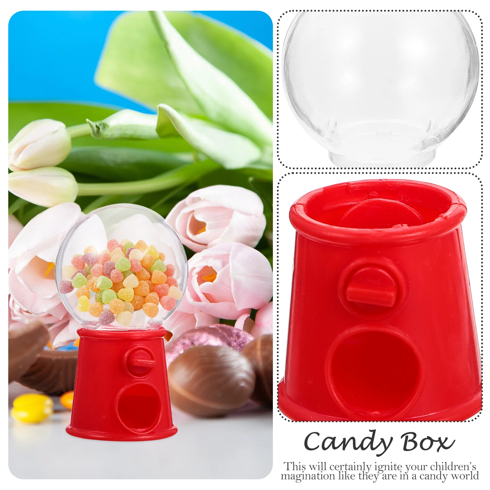 

12 Pcs Candy Machine Gumball Dispenser Wedding Decor Toy Cute Mini Plastic Machines Child for Kids