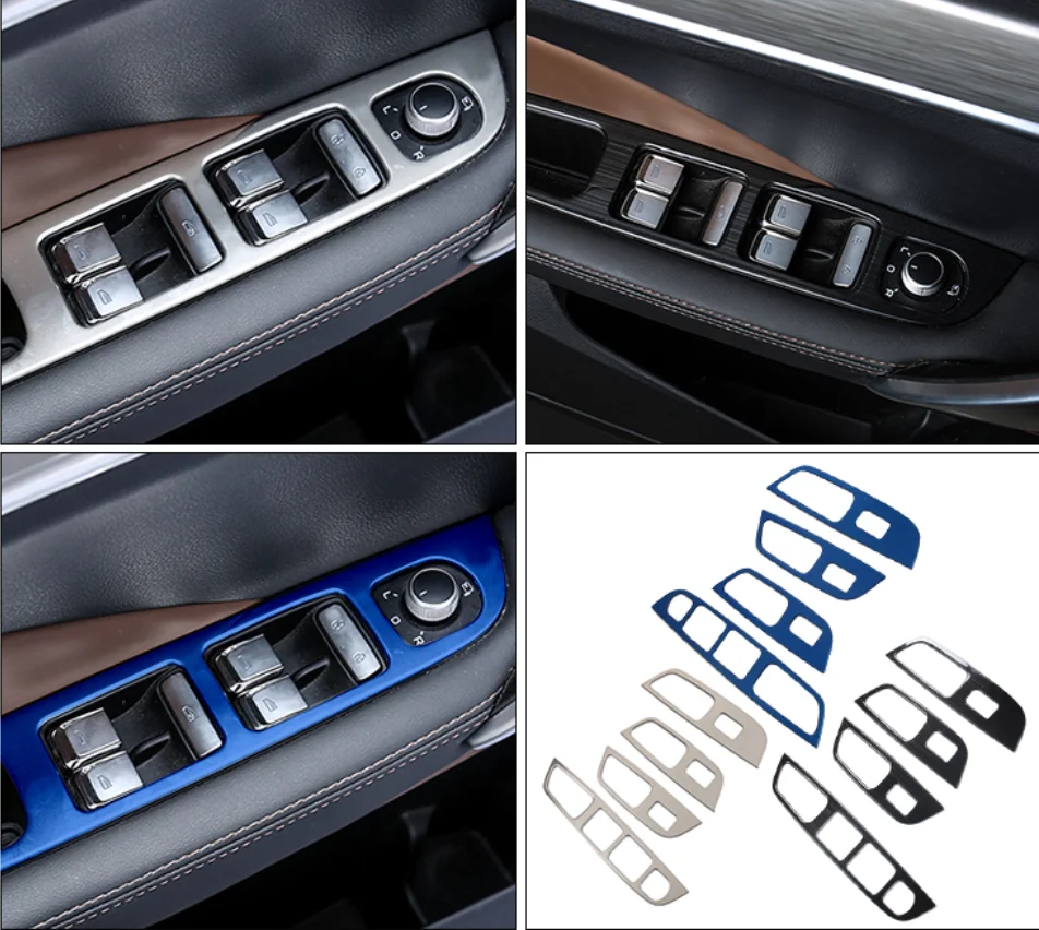 

Для Geely Coolray sx11 2018-2020 2021, аксессуары, дверной подлокотник, оконный переключатель, защитная панель управления, накладка