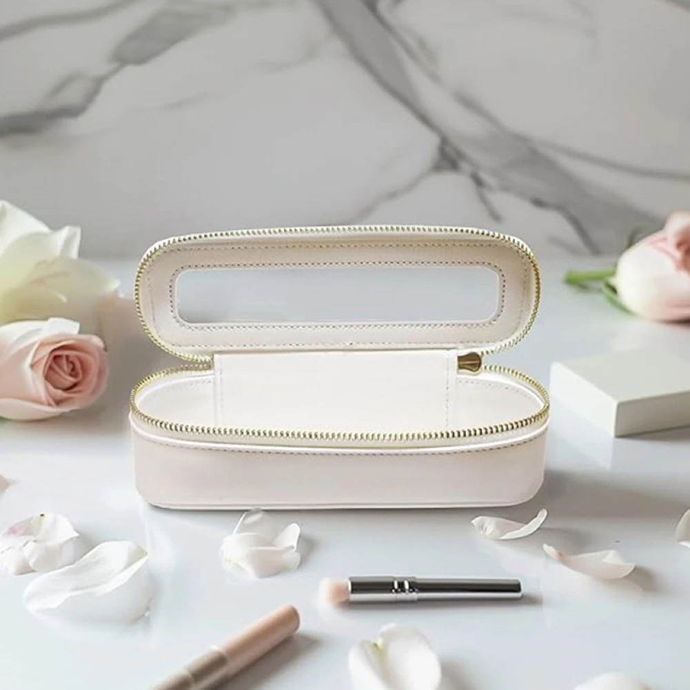 

Cosmetic Bag Makeup Brush Storage Bag Portable Travel Wash Toiletries Organizer PU Portable Small Beauty Case Wash Bag Pouch
