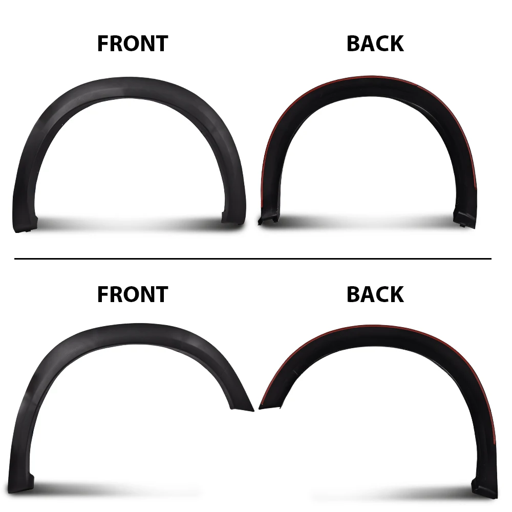 نمط مصنع Fender Flares لـ 2009-2018 Dodge Ram 1500 Fleetside Models (ليست لموديلات R/T، Ram 2500 3500 أو محرك هيمي)