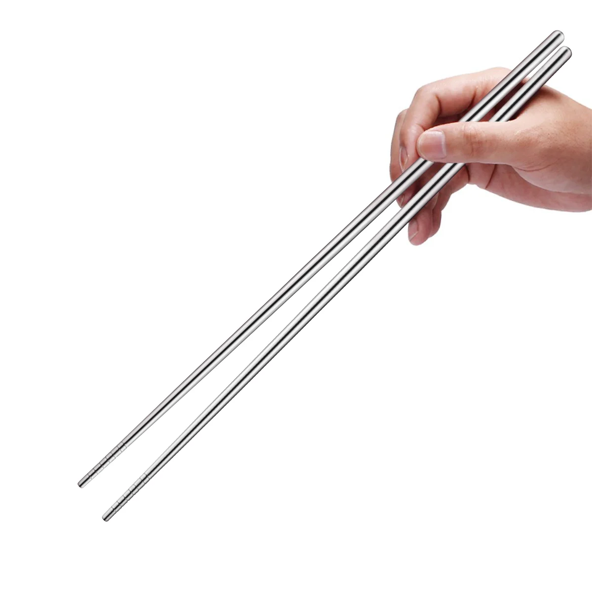 BESTOYARD 1 Pair of Stainless Steel Extra Long 14 Inch Hot Pot Chopsticks Cooking Frying Noodle Chopsticks