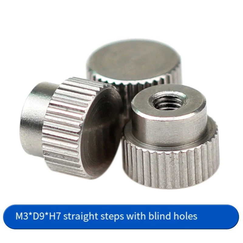 1Pcs M3 M4 M5 M6 303 304 Stainless Steel Top Knurled Thumb Nut Blind Hole/Through holeNuts Advertising Decorative Nail