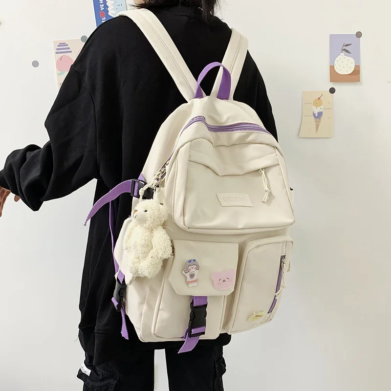 Mochila escolar Kawaii para niña, morral para estudiantes, morral para adolescentes, morral para mujer, estilo coreano Harajuku, novedad