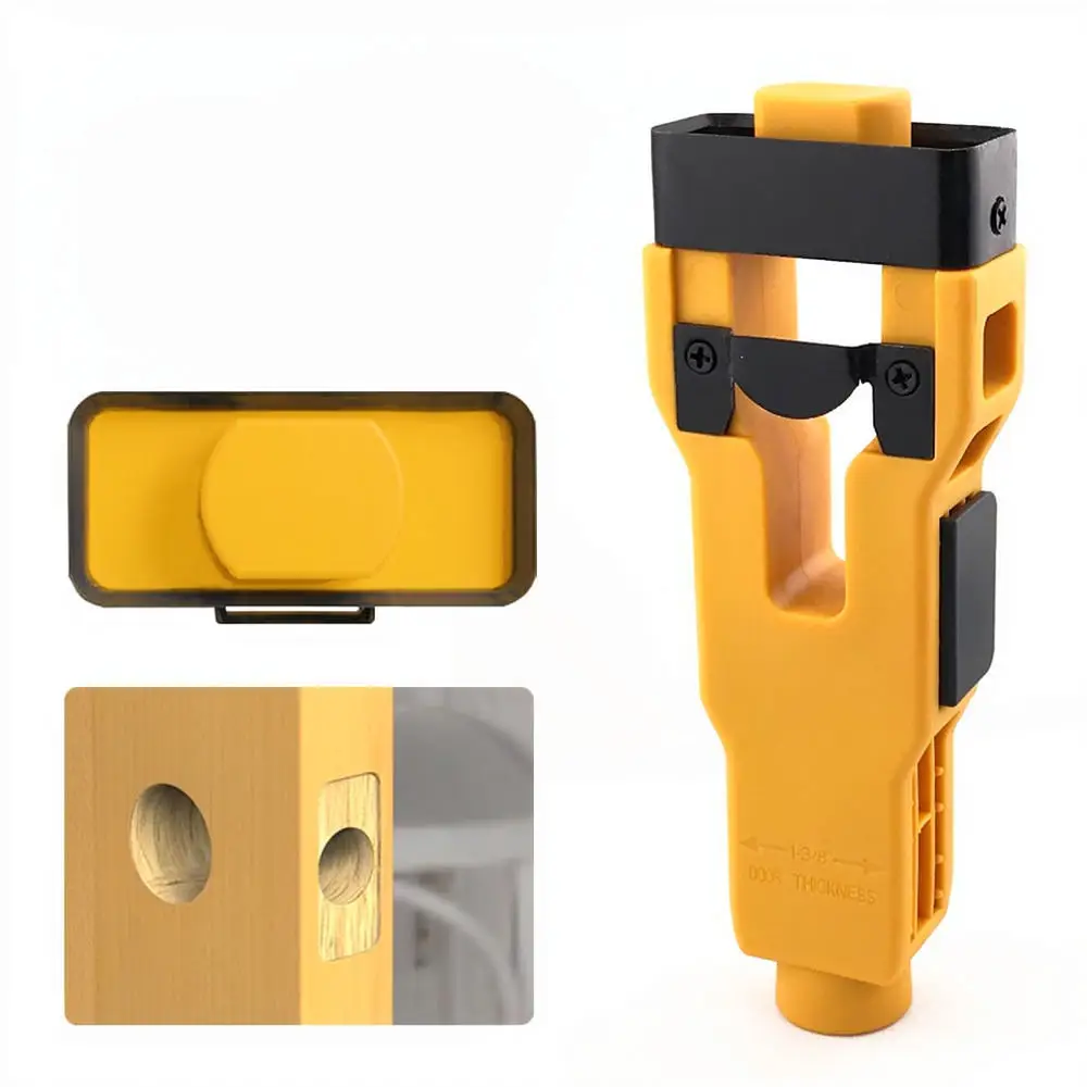 Door Lock Mortise Template Tool Woodworking Hardware Slotting Jig Precision Carpentry Installation Chisel