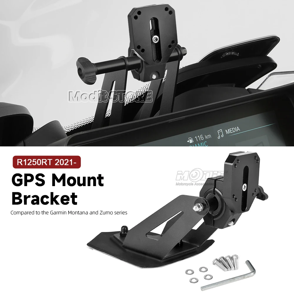 オートバイアクセサリー-bmw-r-1250-rt-r1250rt-2021-2022-2023-2024-gps-navigaton-電話ホルダーアダプター-12-ミリメートル直径ブラケット