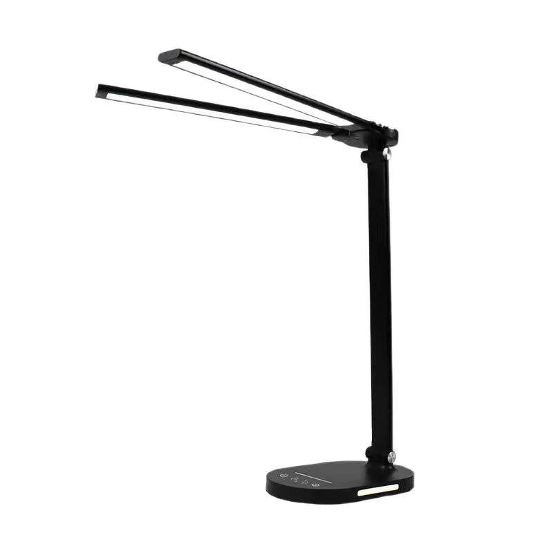 

Popular source Double head desk lamp, folding smart charging Wireless charging Learning reading desk lamp