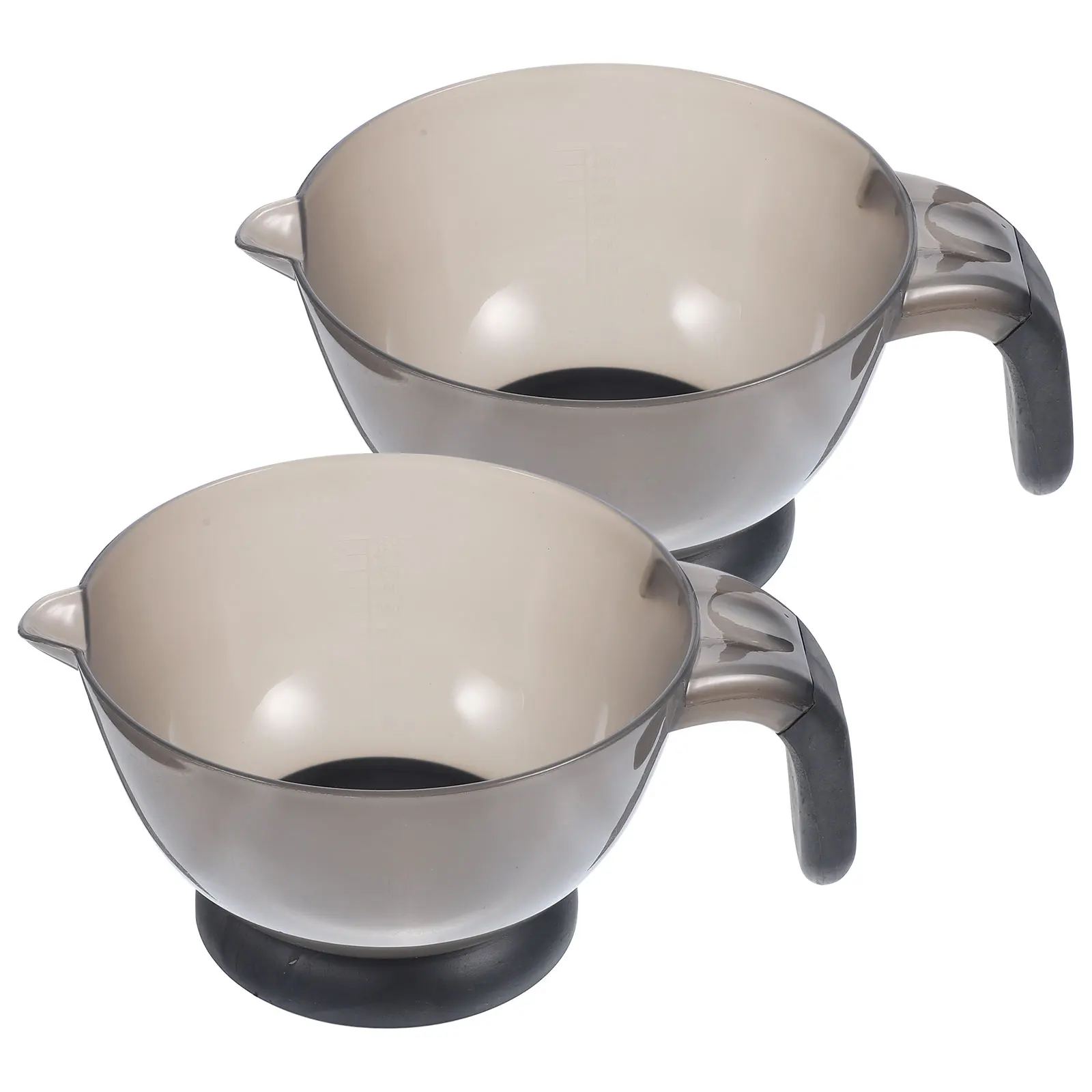

2 Pcs Hair Mixing Bowl Thickened Container for Black Baked Oil Tint Dye Bowls