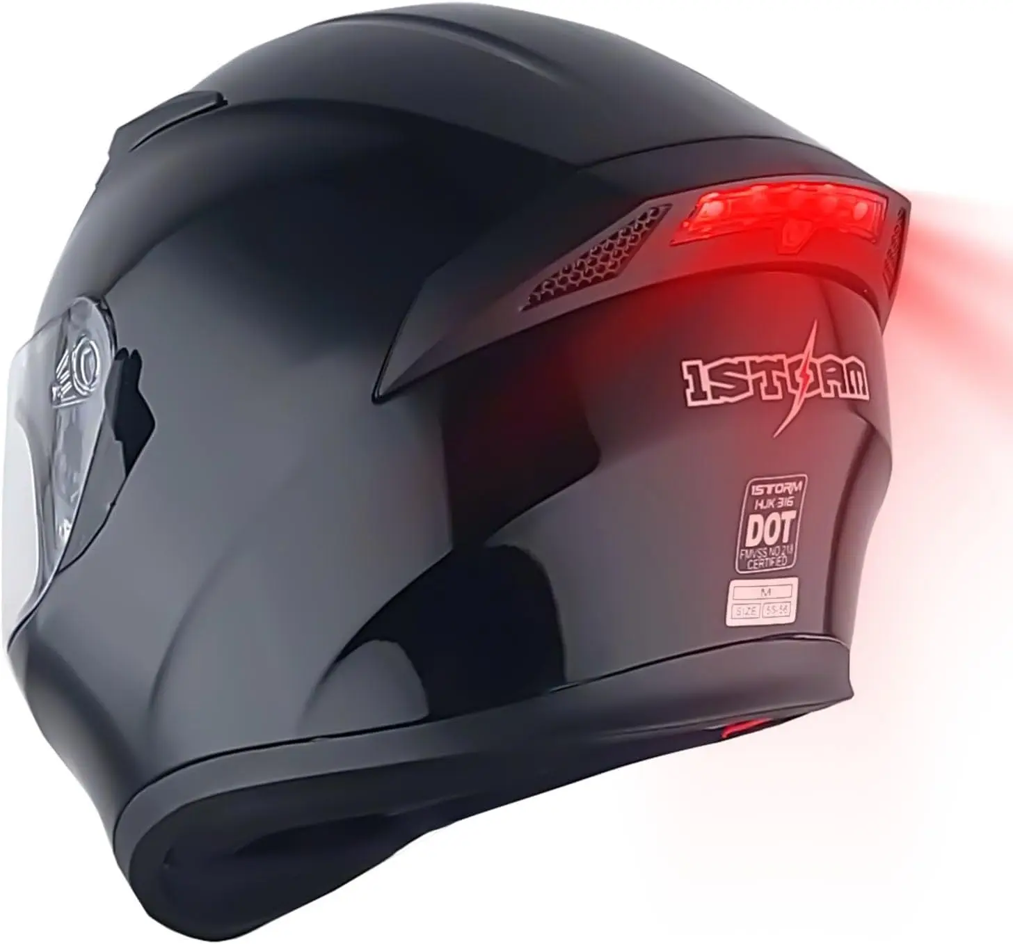 Motorcycle Street Bike Dual Visor/Sun Visor Full Face Helmet Element Silver Matt Black: HJK316