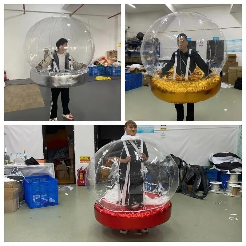 Customized Giant Inflatable Transparent Bubble Ball for Events Christmas Decorations Performances Stage Advertisements