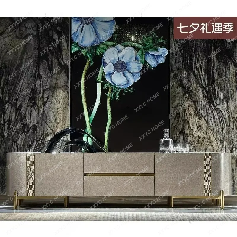 XX light luxury TV cabinet, high-end entrance decorative cabinet, living room storage locker