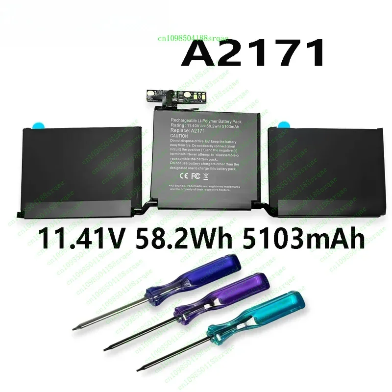 

A2171 11.41V 58.2Wh 5103mAh Laptop Battery For Apple MacBook Pro 13-inch TOUCH A2159(2019) 13-inch 1.7 GHZ Core I7 A2289"% Test"